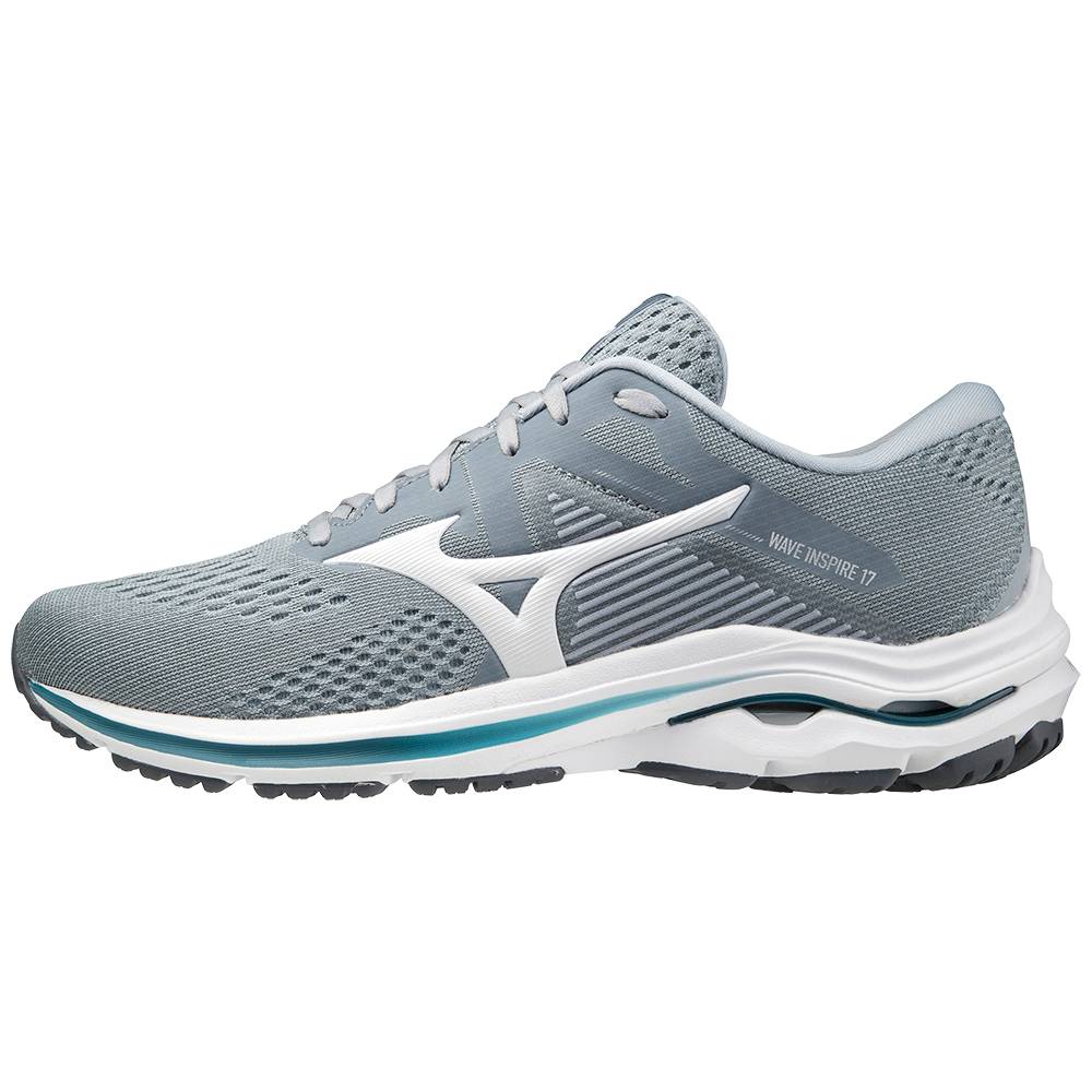 Sapatilhas Running Mizuno Wave Inspire 17 - Homem - Cinzentas/Branco - FGHAZ2936